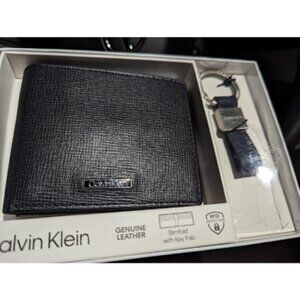 Calvin Klein Men's Wallet Sets-Minimalist Card Cases, Bifold Wallets